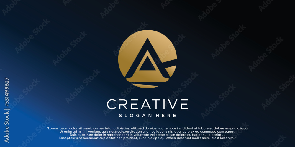 Letter A logo design template icons for business Premium Vector Letter A logo design template icons for business Premium Vector