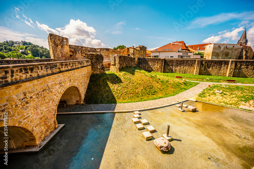 Photography Bardejov city medieval fortress wall