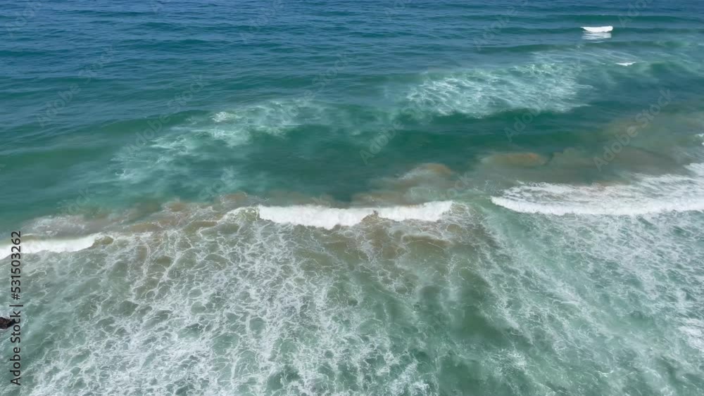 Beautiful top view of Atlantic ocean seen from Portugal coast Beautiful top view of Atlantic ocean seen from Portugal coast