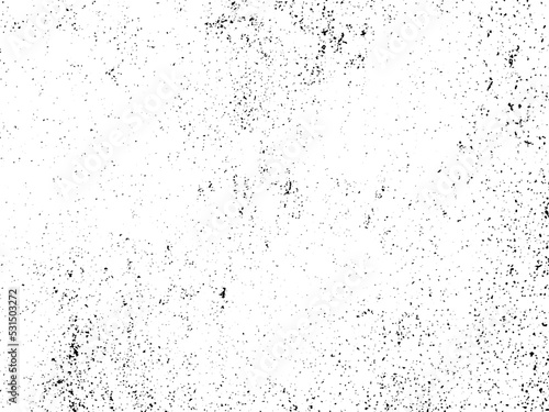 Rough dirty overlay texture. Rusty metal grunge background. Distress backdrop of rusted steel surface stylized image. Corrosion effect in black and white colors. Scalable EPS8 vector illustration.