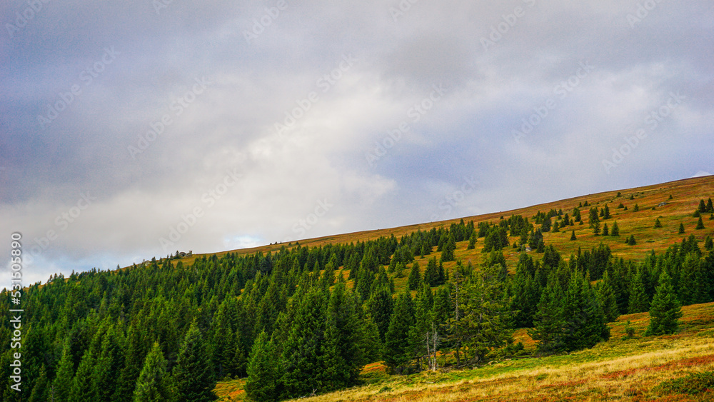 Obraz premium Austrian Mountains with a beautiful view and a excellent experience of nature 