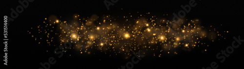 bokeh lights yellow sparkle, blur gold dust sparks
