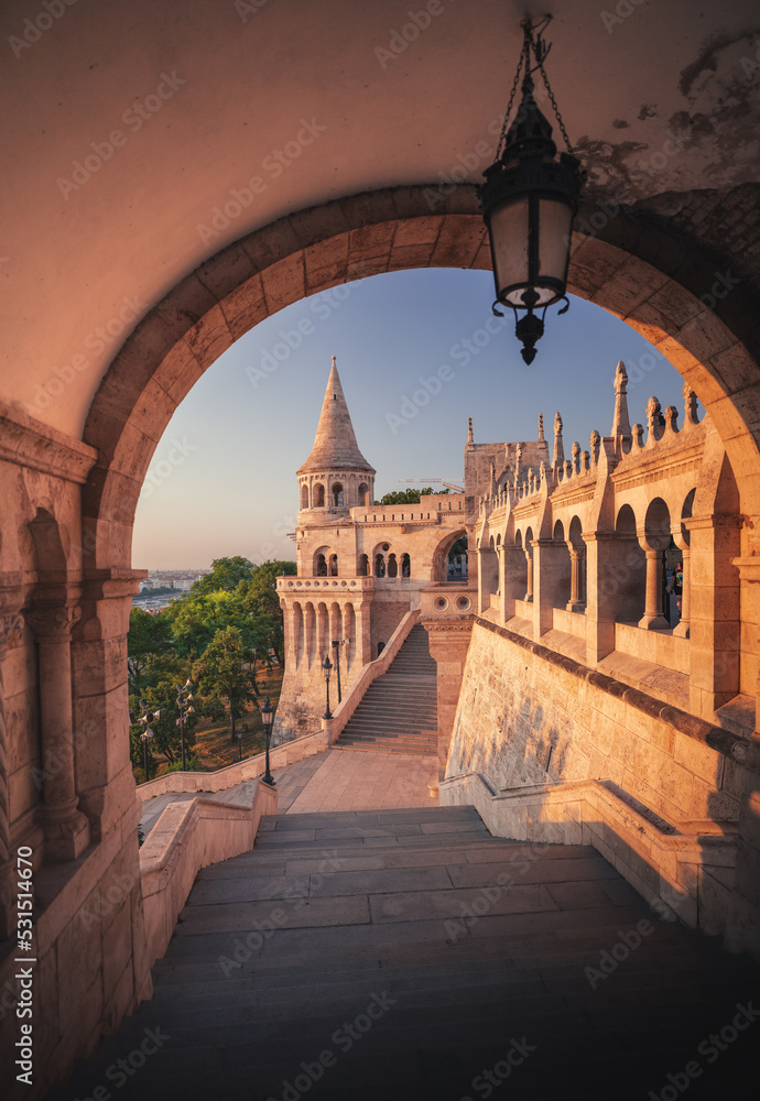 Fisherman's Bastion, Budapest in the morning
