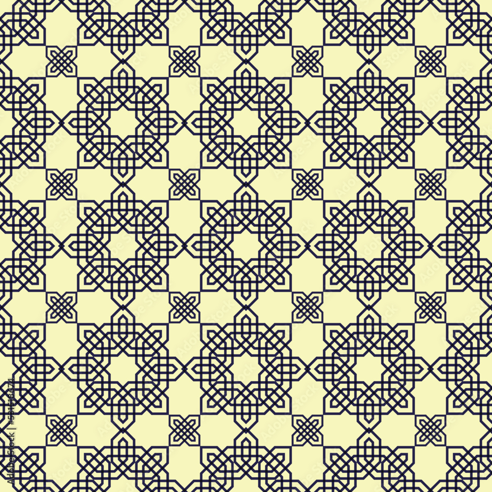 Abstract seamless patterns in Islamic style. Abstract seamless patterns in Islamic style.