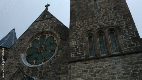 UK, Isles of Mull and Iona - September 8, 2019: casual photos of live style and architecture on the islands at the cloudy weather