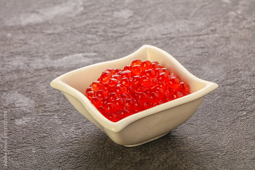 Luxury delicous red salmon caviar Luxury delicous red salmon caviar