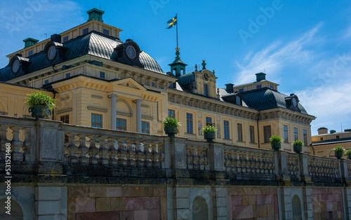 The grand Drottningholm Palace in Stockholm Sweden photo