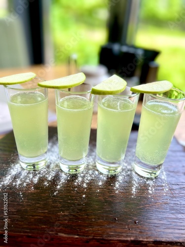 mojito cocktail on the table