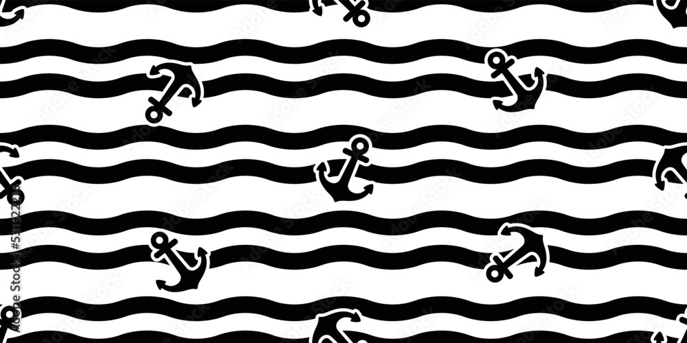 anchor seamless pattern wave vector boat part halm tropical gift wrapping paper beach ocean summer scarf isolated tile background repeat wallpaper cartoon doodle illustration design anchor seamless pattern wave vector boat part halm tropical gift wrapping paper beach ocean summer scarf isolated tile background repeat wallpaper cartoon doodle illustration design