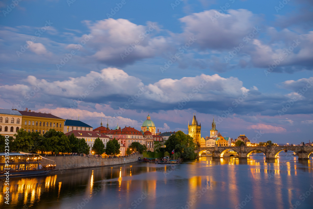 Fototapeta premium landscape with Vltava river