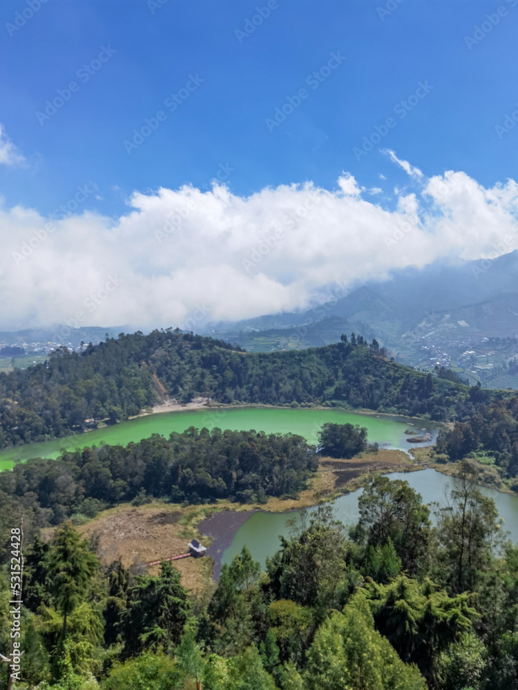 Green Lake and Nature Landscape Sky View Green Lake and Nature Landscape Sky View