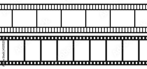Set of seamless film strips