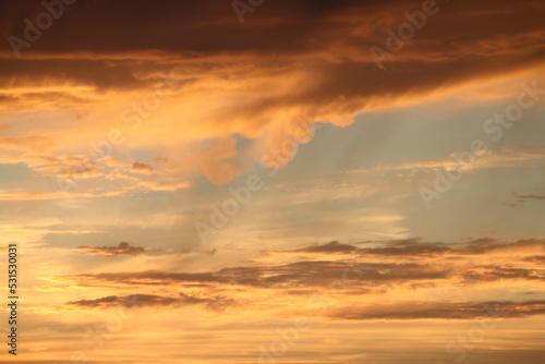 sunset sky with clouds © Dieter