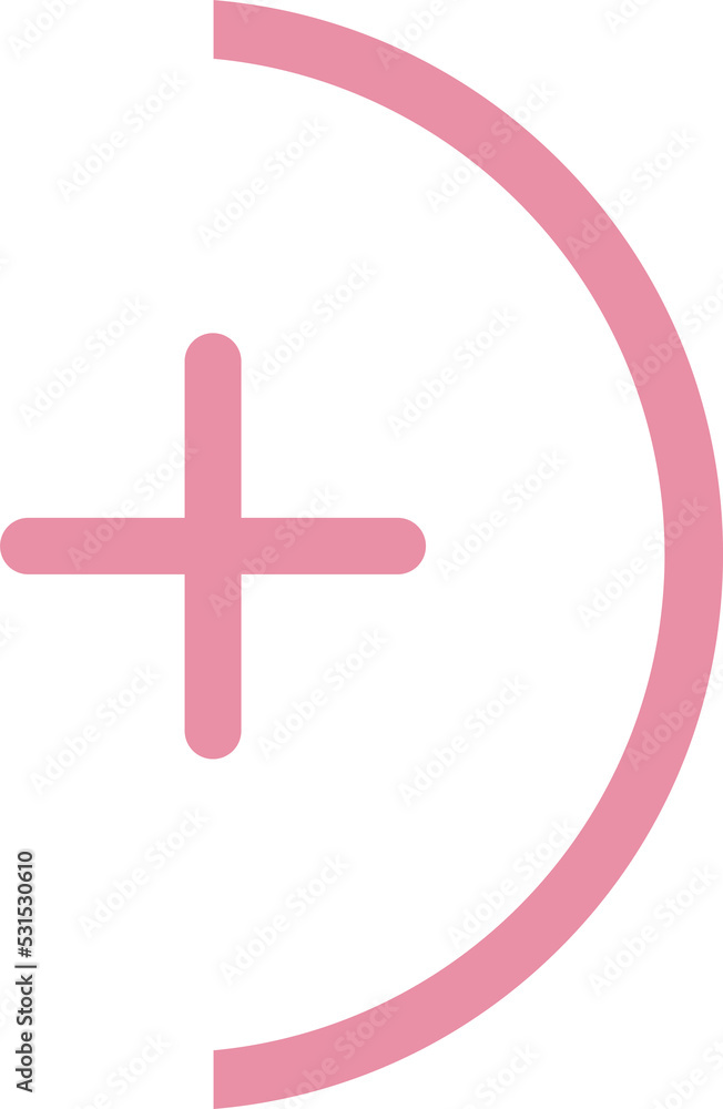 Fototapeta premium Add, plus flat icon