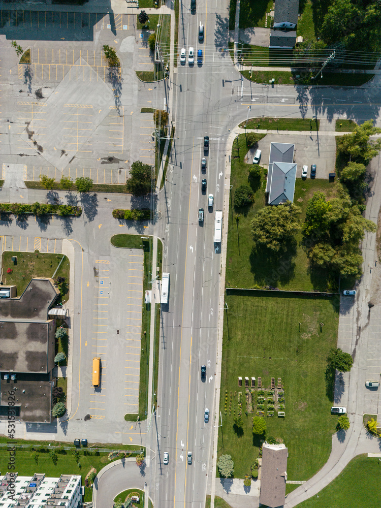 Barrie Cunndles Rd and highway 400 drone shots Barrie Cunndles Rd and highway 400 drone shots
