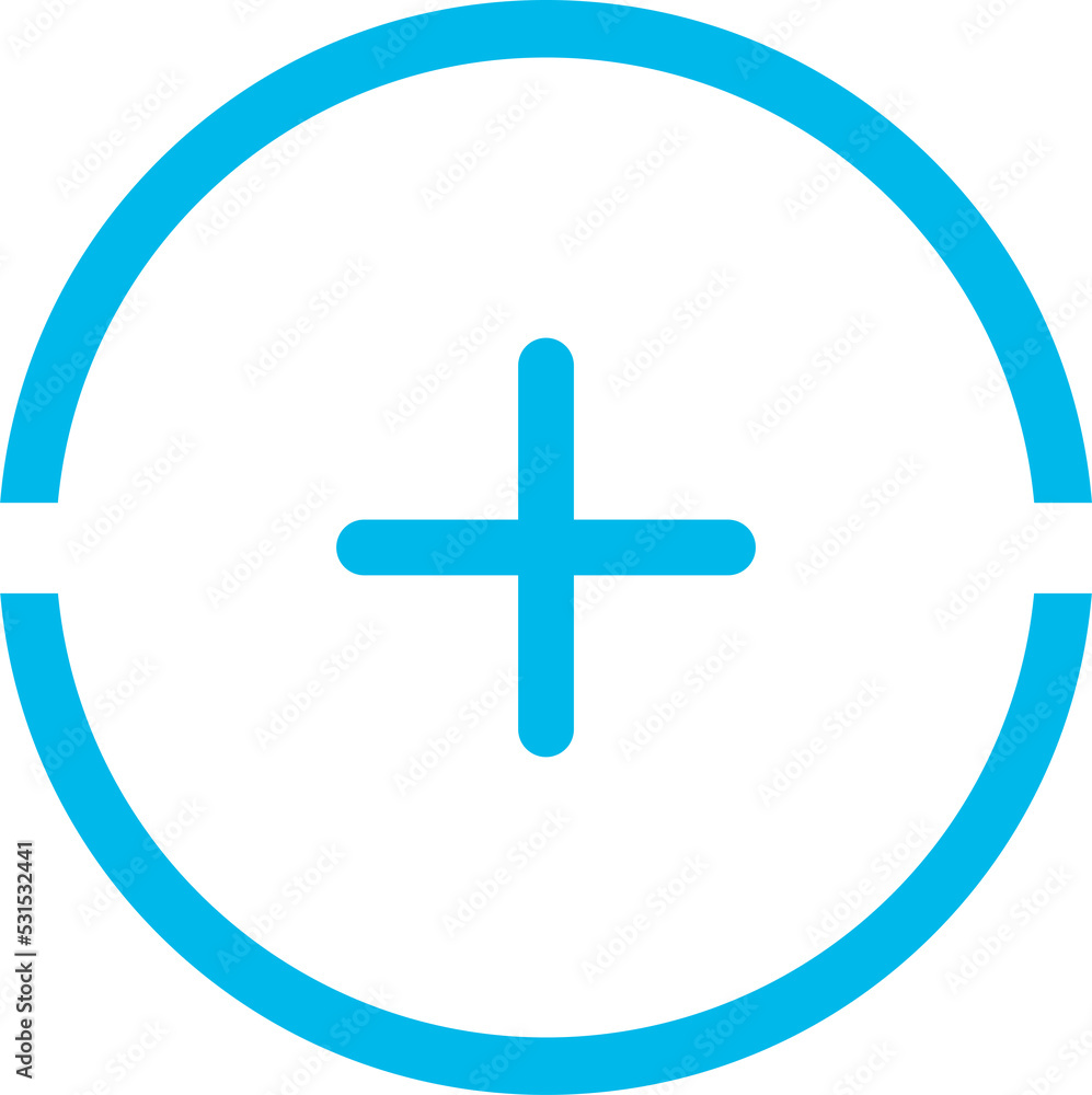 Fototapeta premium Add, plus flat icon 