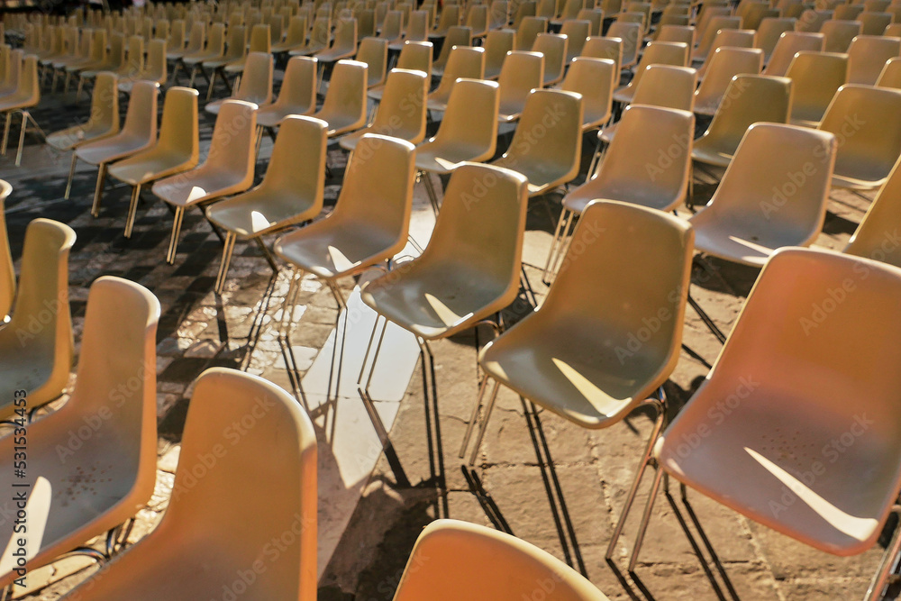 Fototapeta premium rows of seats