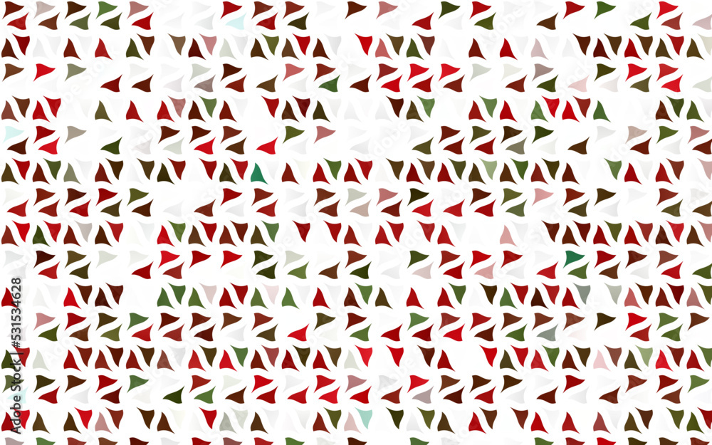 Light Green, Red vector backdrop with lines, triangles.