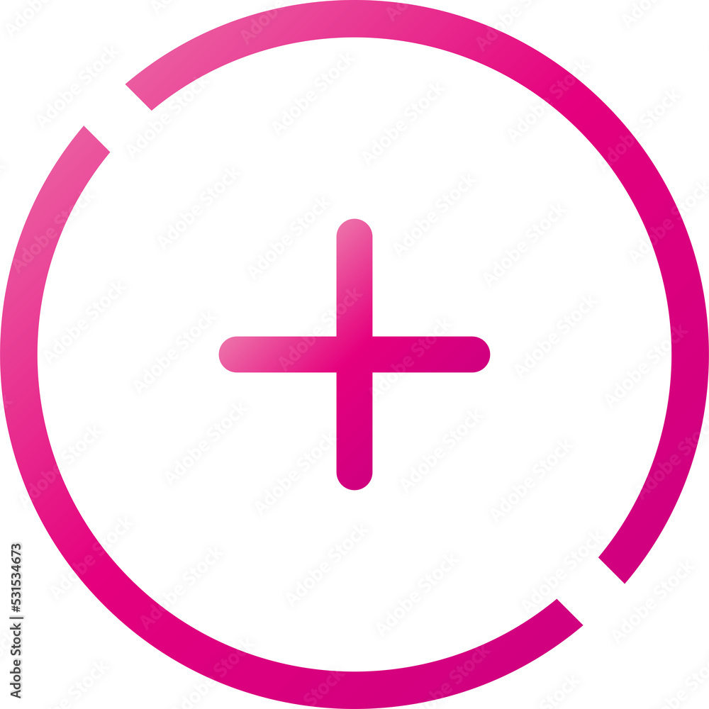 Obraz premium Add, plus flat icon 