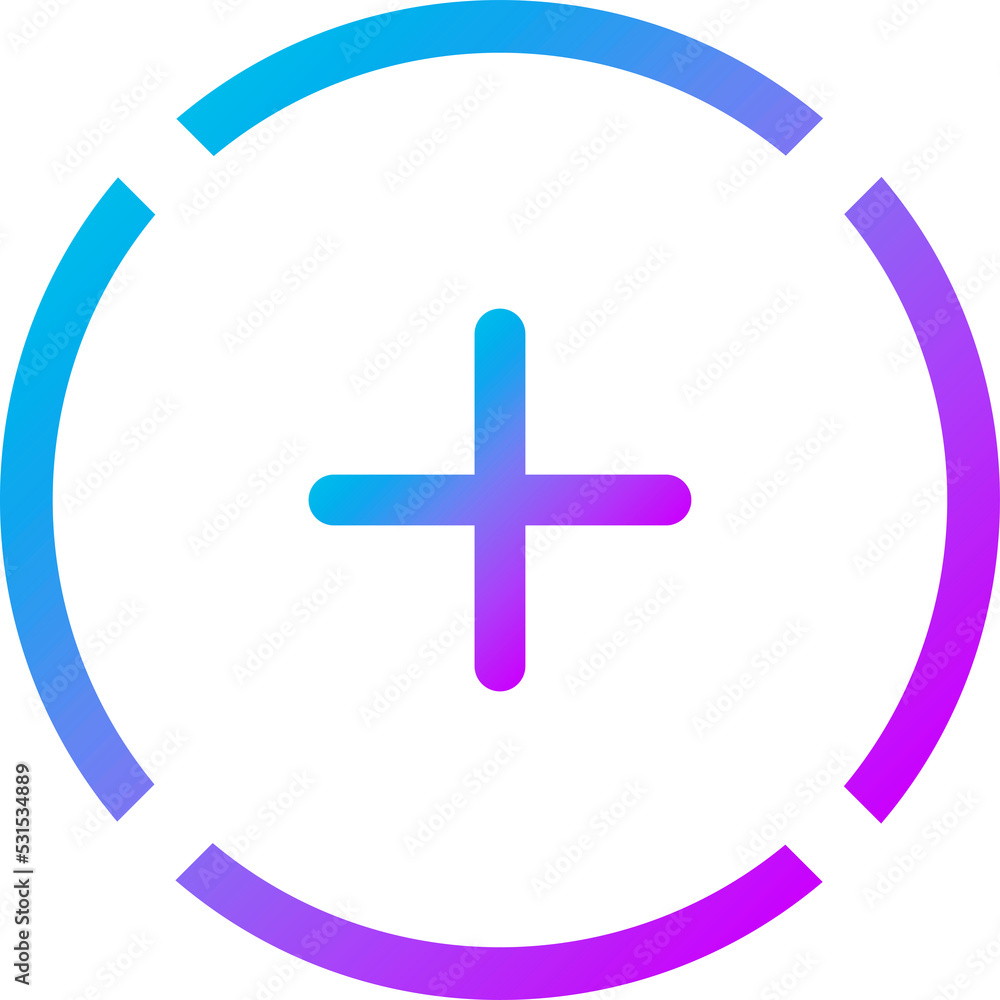 Obraz premium Add, plus flat icon 