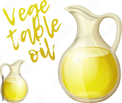 Colza oil vector icon isolated on white background. Full bottle of clean rapeseed oil cartoon illustration