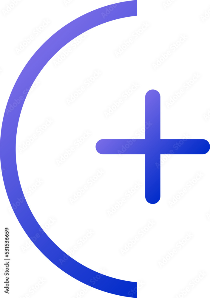 Fototapeta premium Add, plus ui icon