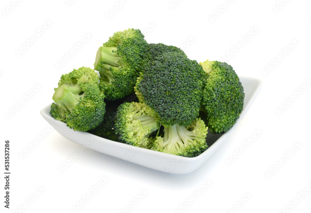 Fresh broccoli isolated on white background Fresh broccoli isolated on white background