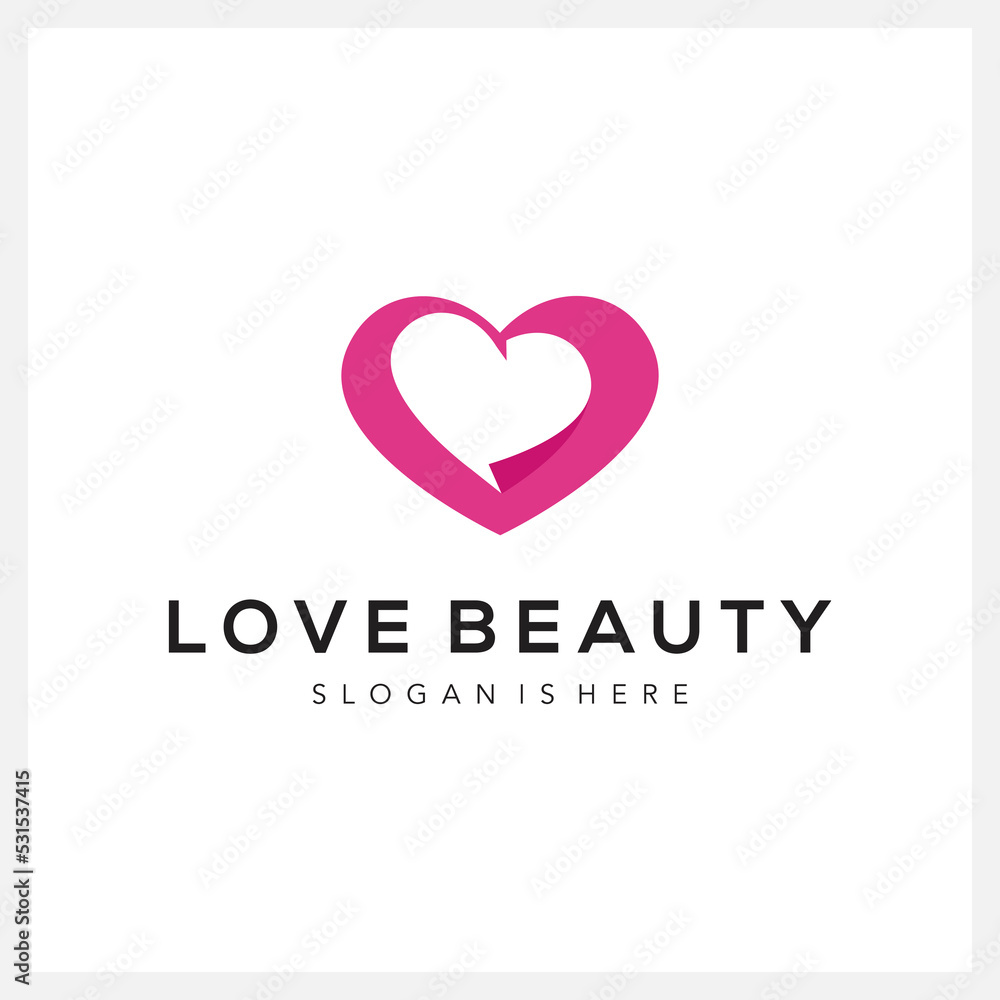love logo design for beauty business and other