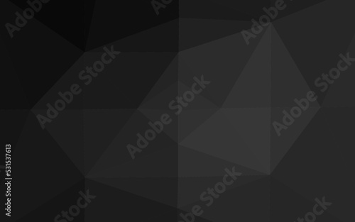 Dark Silver, Gray vector triangle mosaic cover.