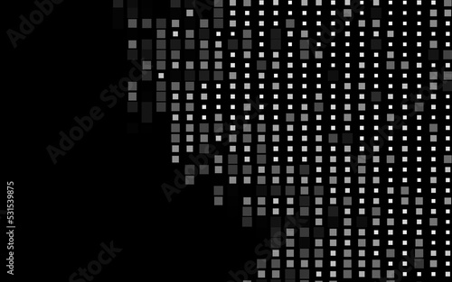 Dark Silver, Gray vector texture in rectangular style.