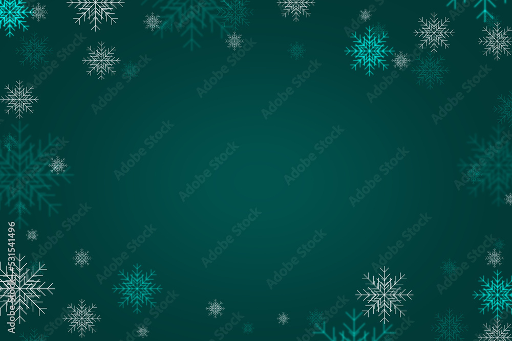 Winter, christmas banner with flying snowflakes and copy space. Greeting card, frame, background, winter illustration. Christmas background for text. High quality illustration Winter, christmas banner with flying snowflakes and copy space. Greeting card, frame, background, winter illustration. Christmas background for text. High quality illustration