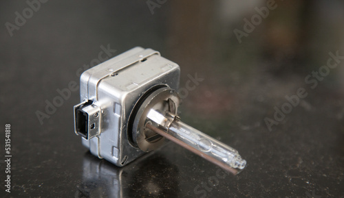 Xenon lamp for cars; automotive and transportation theme