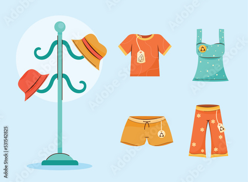 five flea market icons