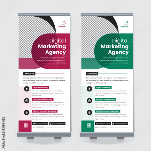 Corporate Rollup Banner, Business Roll Up Banner