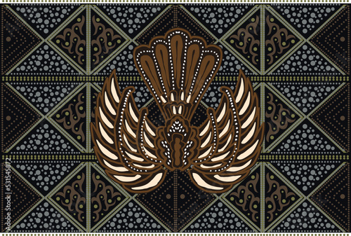Indonesian Batik, The Development of Gurda Motifs. Batik is a coloring technique by using wax on the fabric, then dyeing it with liquid dye.