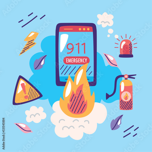 smartphone with emergency service