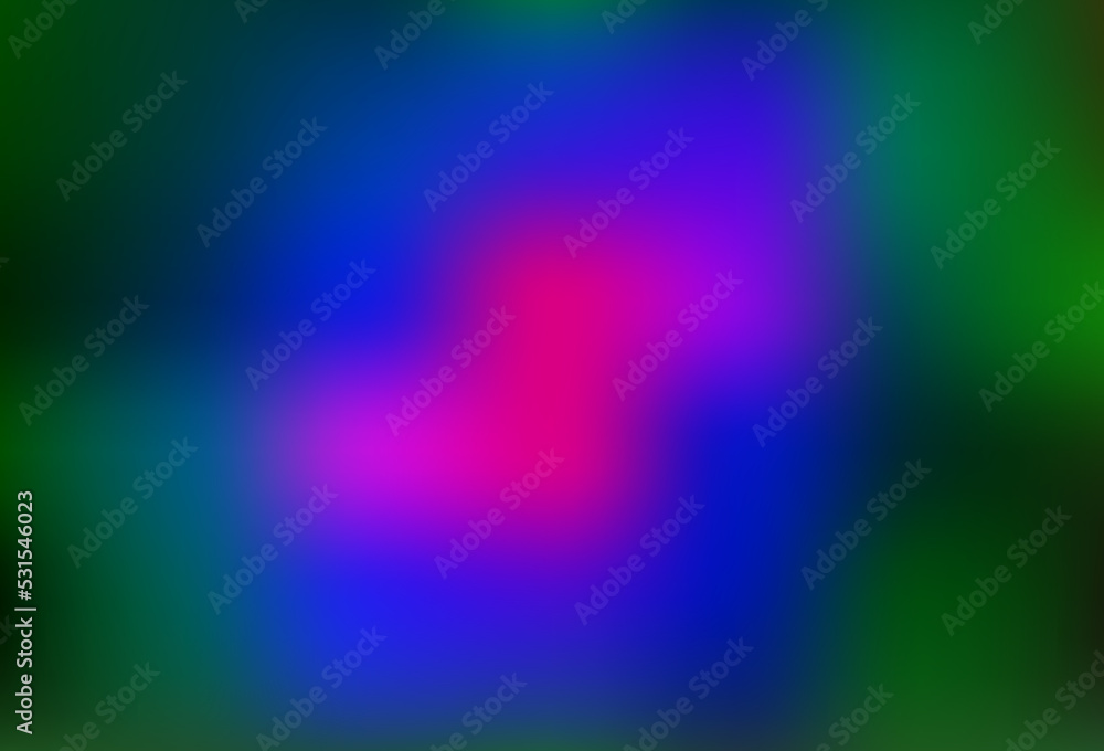 Dark Multicolor, Rainbow vector abstract blurred pattern.