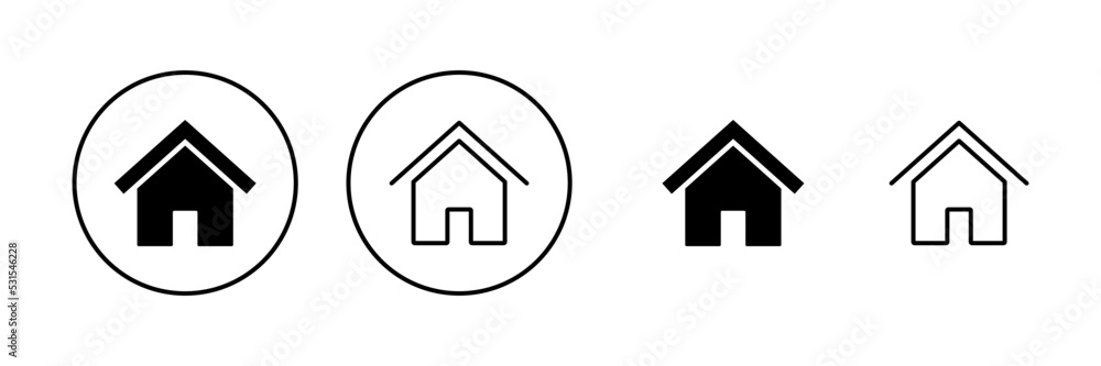 House icon vector. Home sign and symbol House icon vector. Home sign and symbol