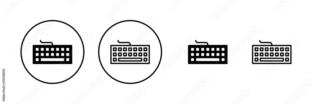 Keyboard icon vector. keyboard sign and symbol Keyboard icon vector. keyboard sign and symbol