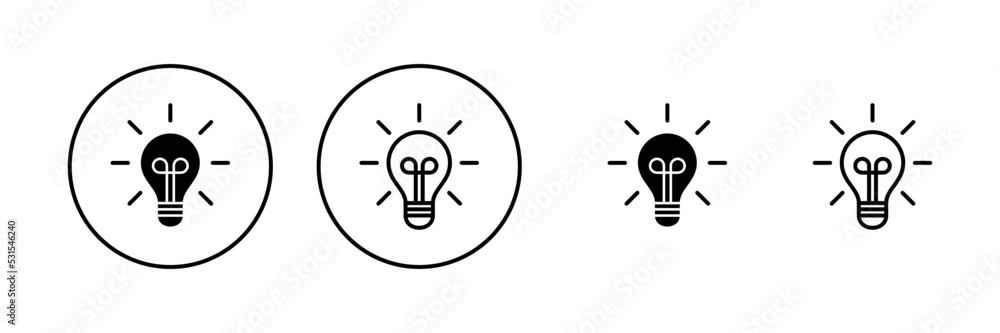 Lamp icon vector. Light bulb sign and symbol. idea symbol. Lamp icon vector. Light bulb sign and symbol. idea symbol.