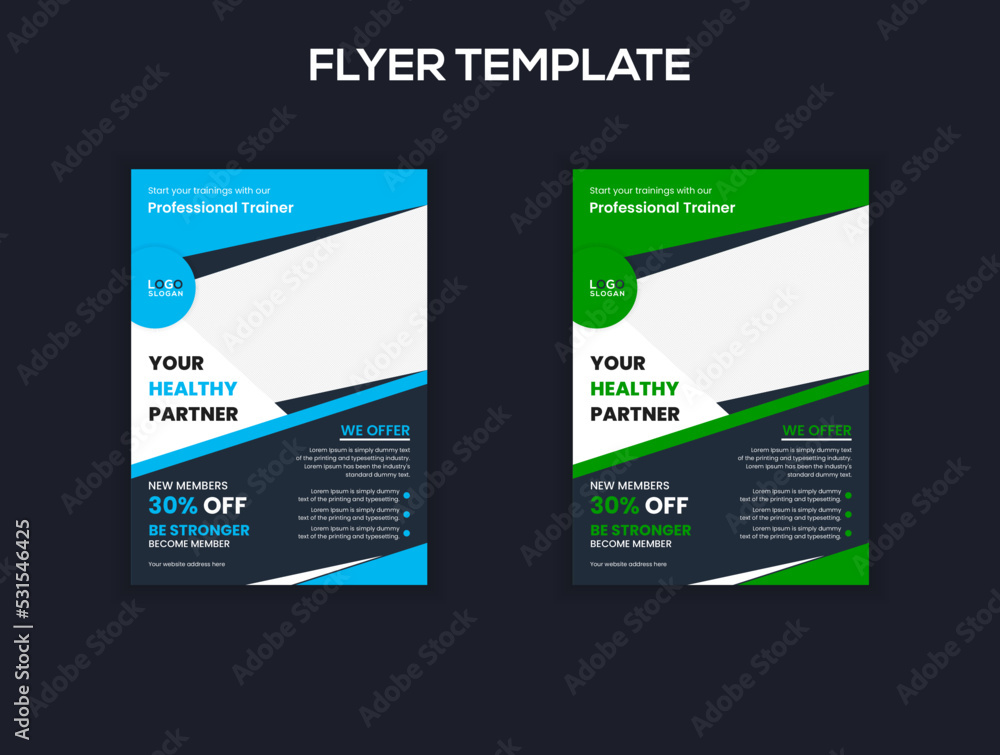 Women's gym and fitness brochure Women's gym and fitness brochure