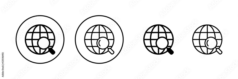 Web icon vector. go to web sign and symbol. web click icon. Global search icon Web icon vector. go to web sign and symbol. web click icon. Global search icon