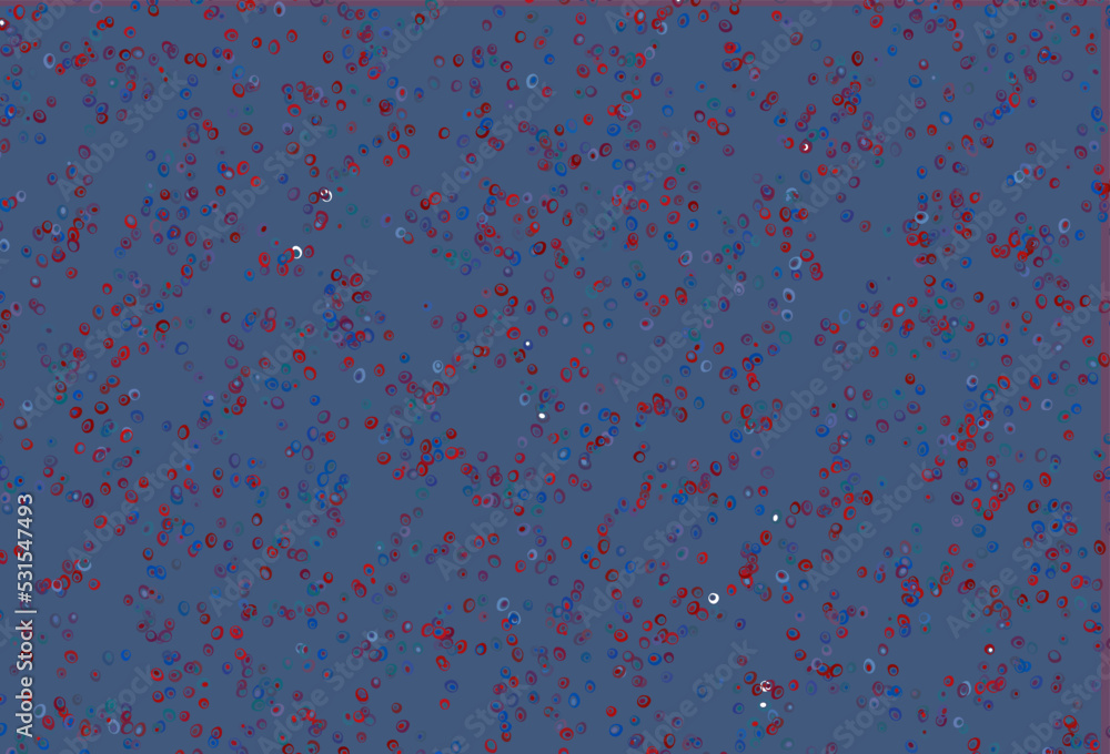 Light Blue, Red vector texture with disks. Light Blue, Red vector texture with disks.