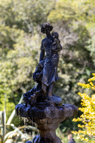 Sculpture in a fountain in a convent