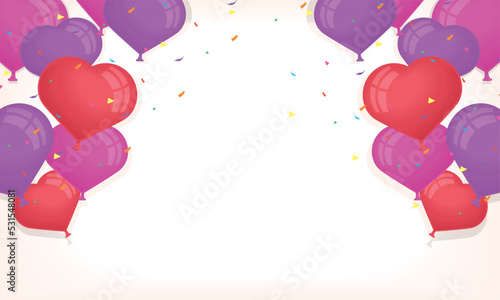 hearts balloons helium love