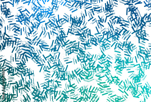 Dark blue  green vector backdrop with long lines.