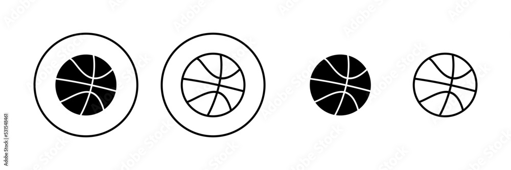 Basketball icon vector. Basketball ball sign and symbol Basketball icon vector. Basketball ball sign and symbol