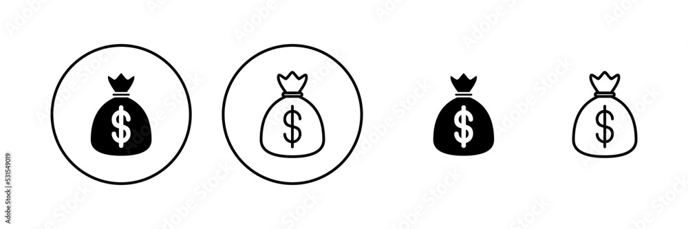 Money icon vector. Money sign and symbol Money icon vector. Money sign and symbol