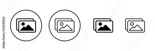 Picture icon vector. photo gallery sign and symbol. image icon