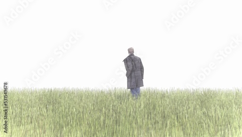 person in a field © Hirzan